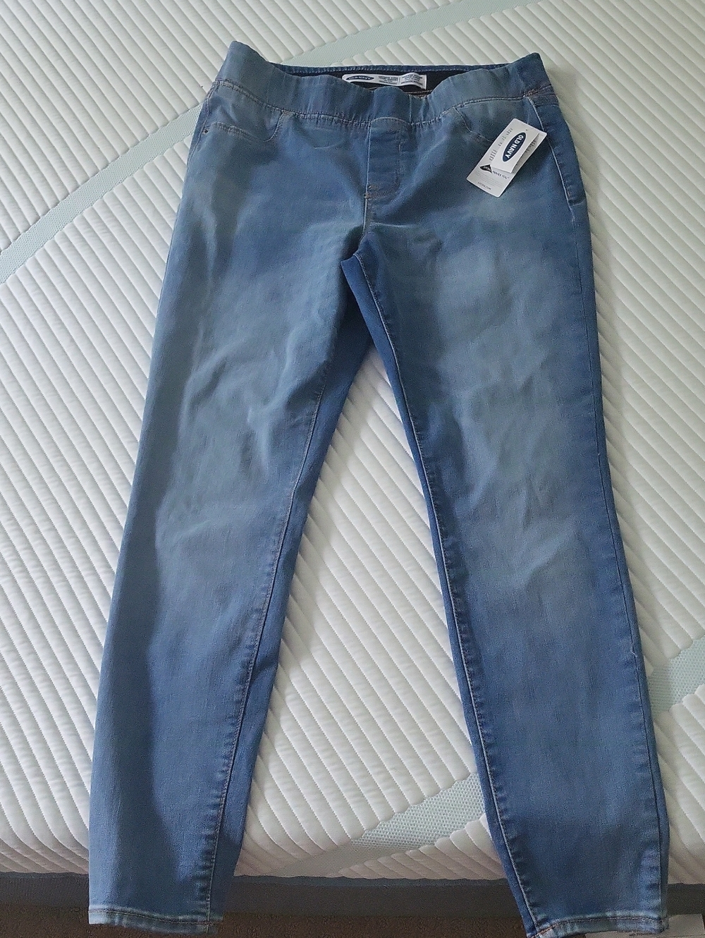 Women's Navy Skinny Jeggings with Stretch Waistband